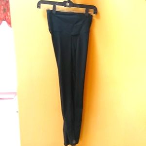 Abercrombie & Fitch Black Leggings With Mesh Side Panel